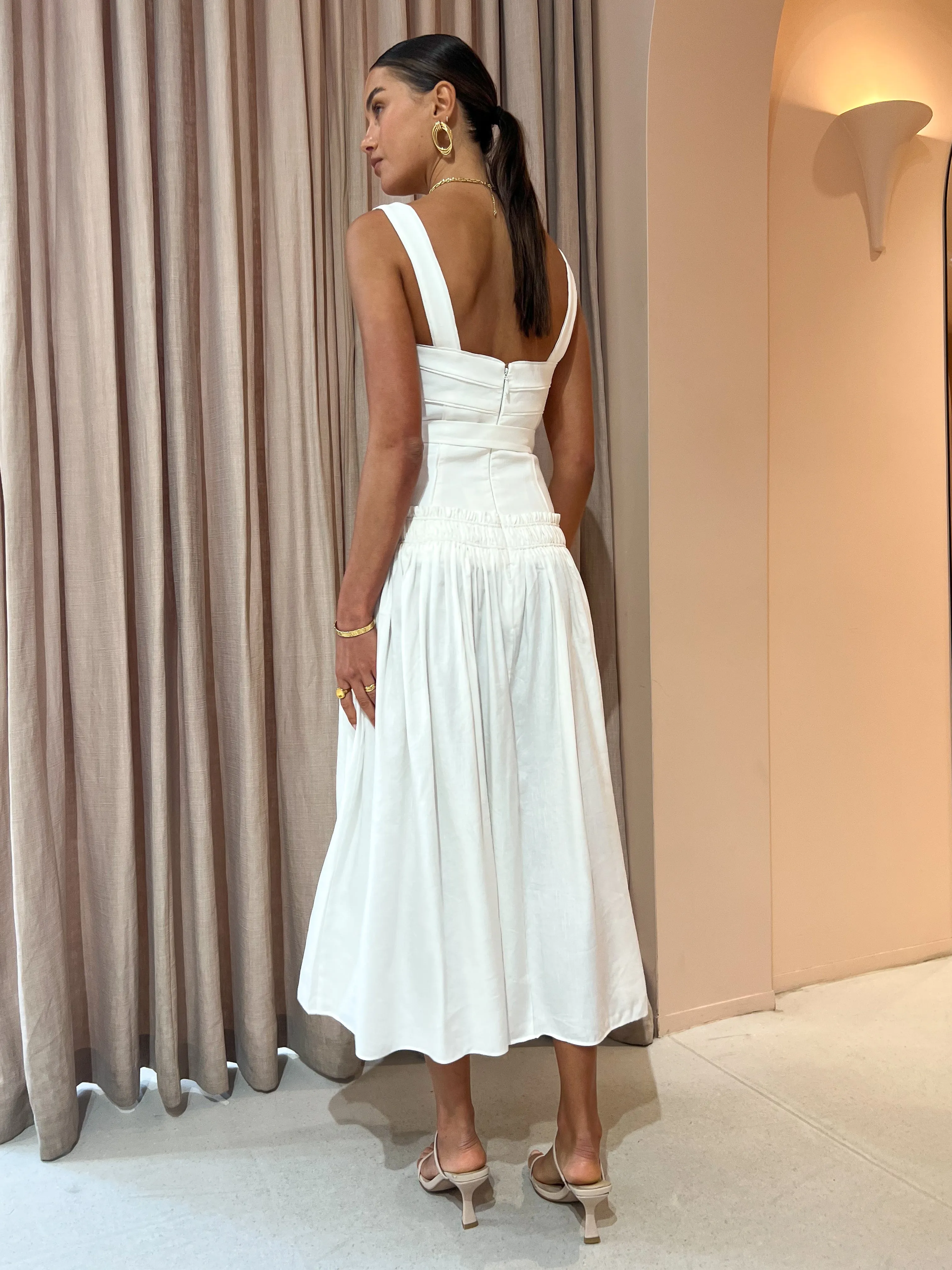 Acler Dyer Dress in Ivory