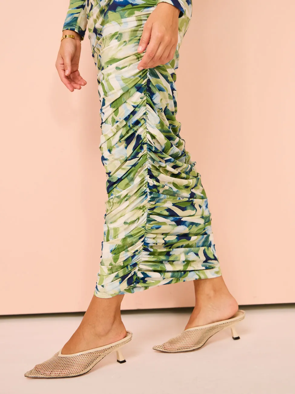 Acler Redland Midi Dress in Fresco Garden