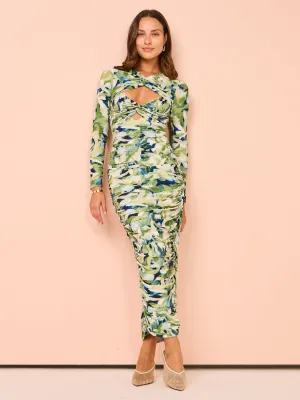 Acler Redland Midi Dress in Fresco Garden
