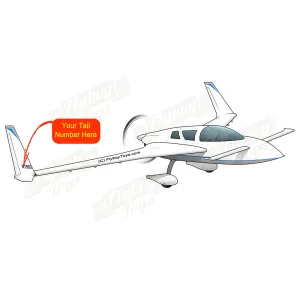 Airplane Design (Blue/Silver #2) - AIRILK3FQ-BS2