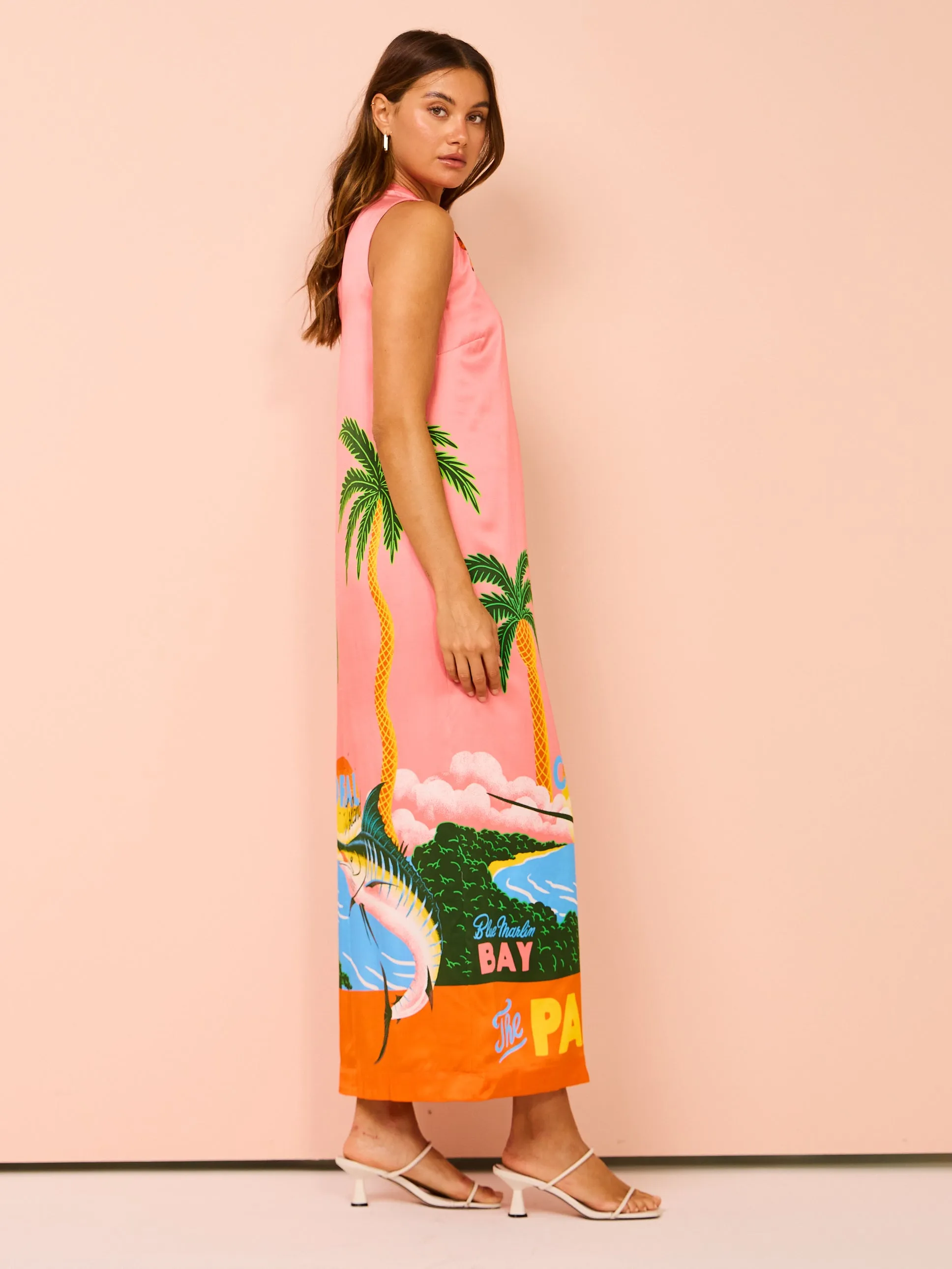 Alemais Paradiso Silk Midi Dress in Multi