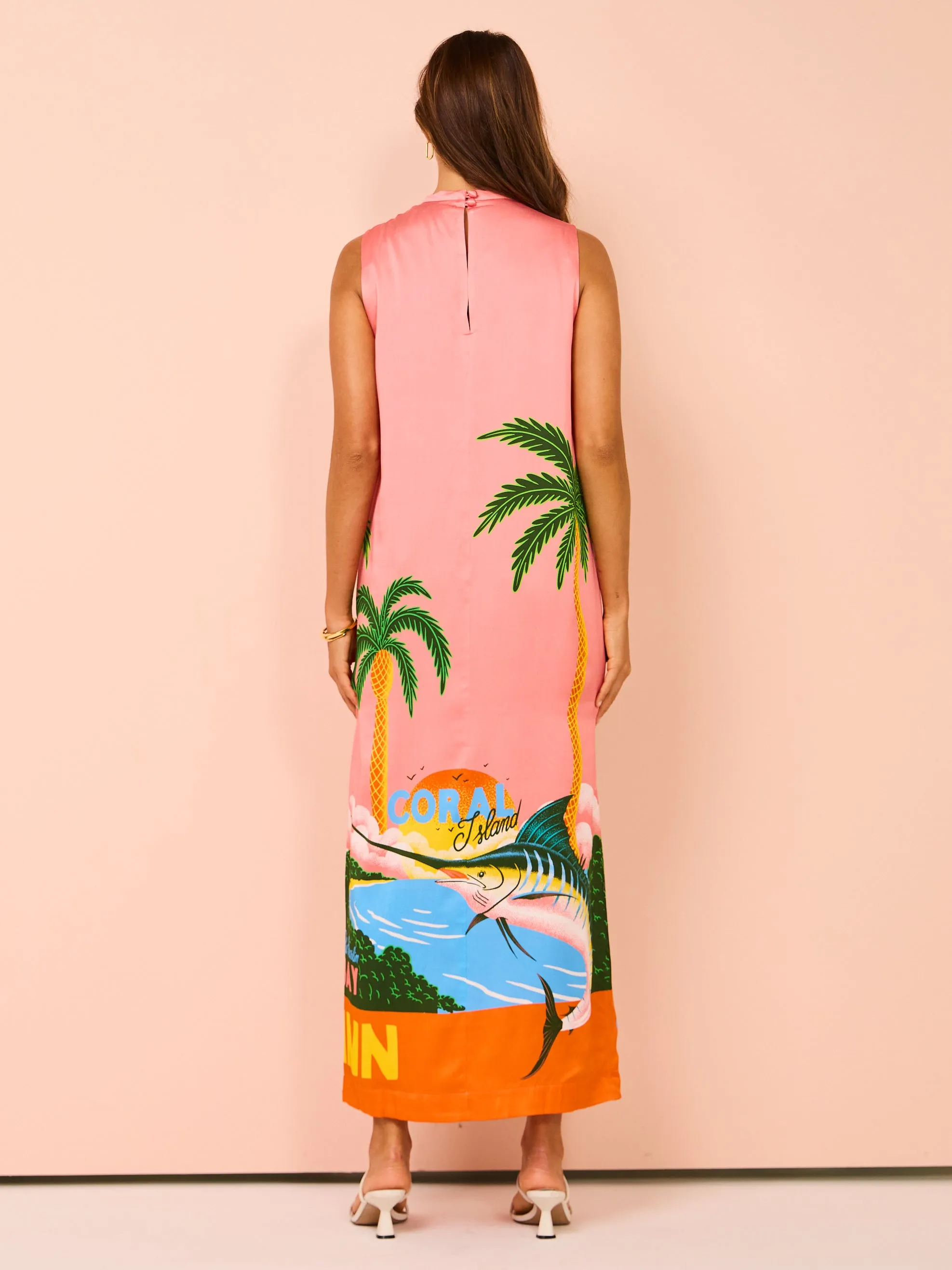 Alemais Paradiso Silk Midi Dress in Multi