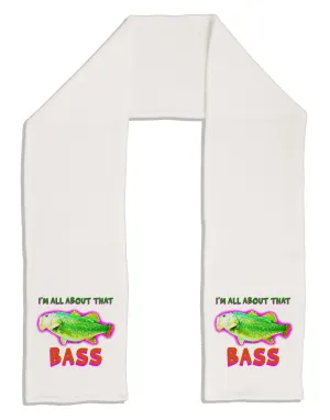All About That Bass Fish Watercolor Adult Fleece 64&#x22; Scarf