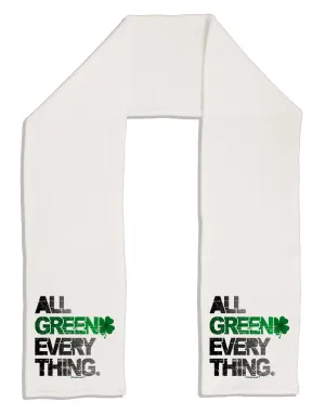 All Green Everything Distressed Adult Fleece 64&#x22; Scarf