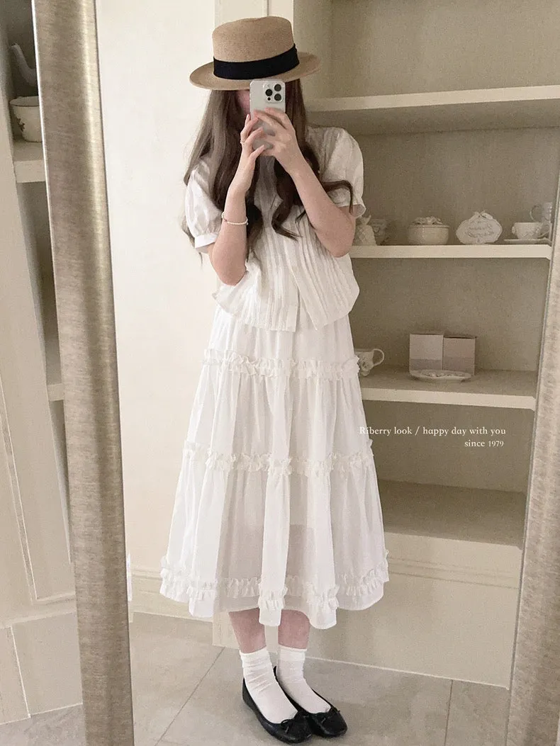 Angel voice midi skirt