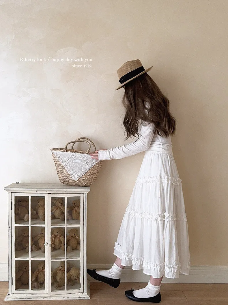 Angel voice midi skirt