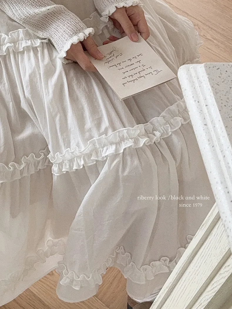 Angel voice midi skirt