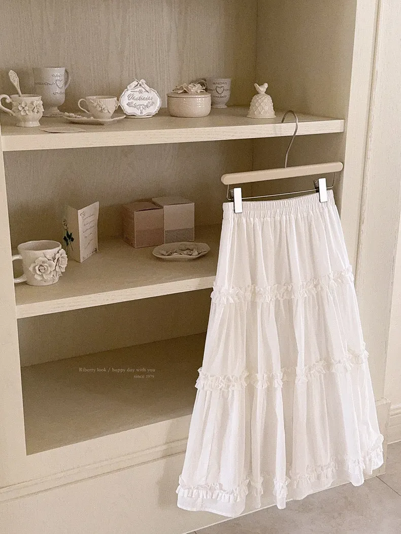 Angel voice midi skirt