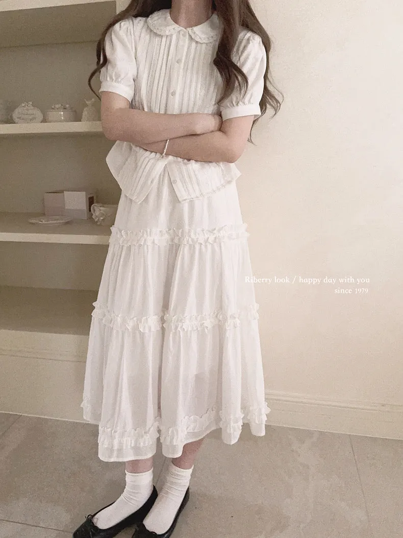 Angel voice midi skirt