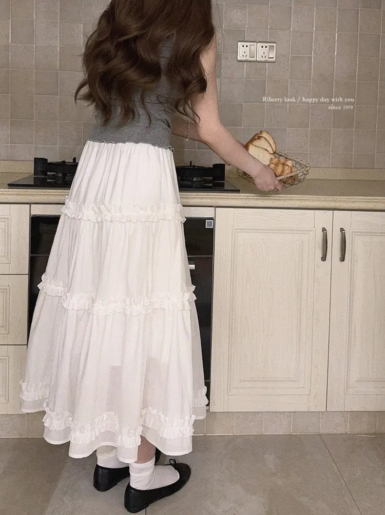 Angel voice midi skirt