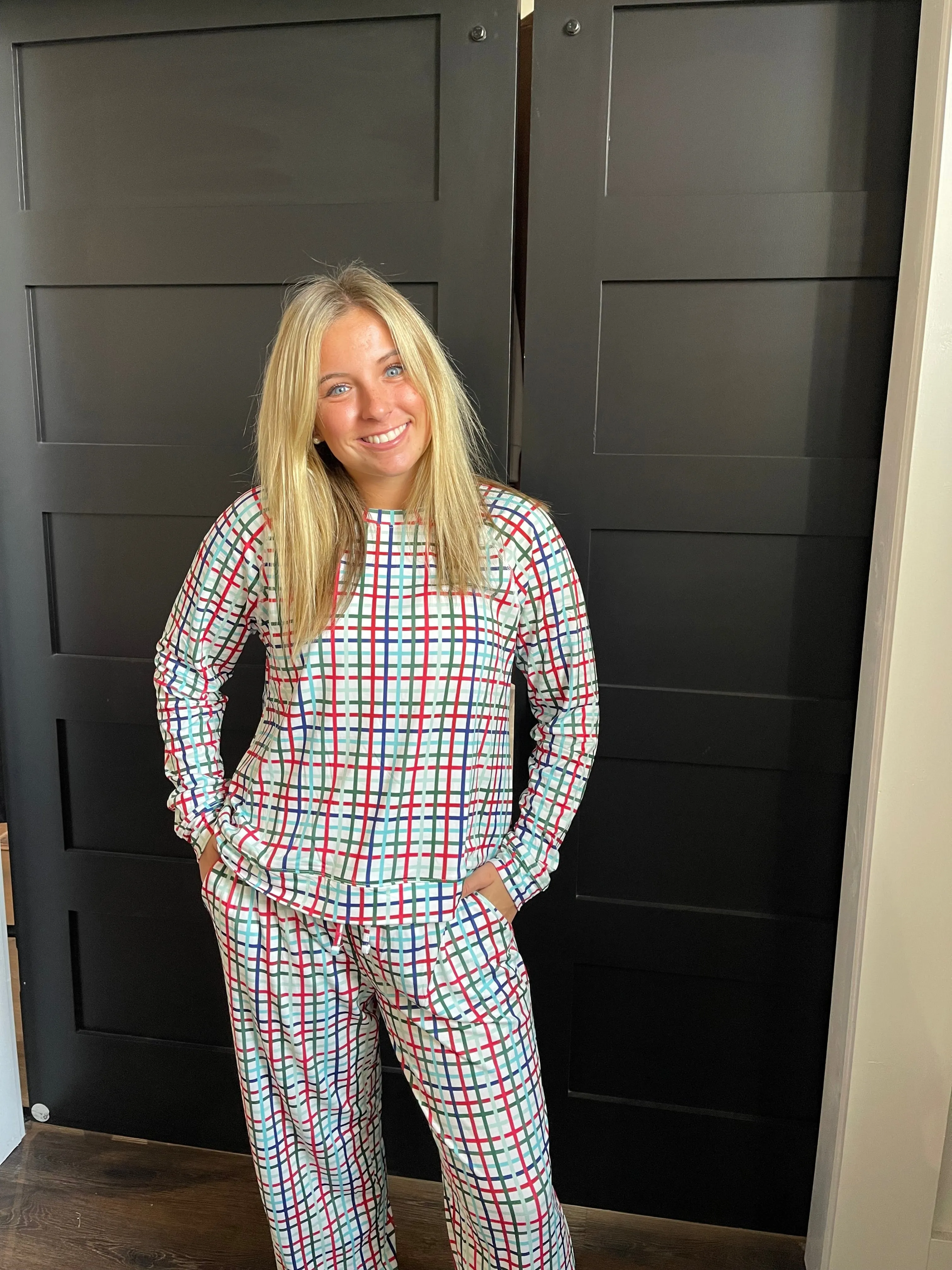 Annie Lounge Set Plaid