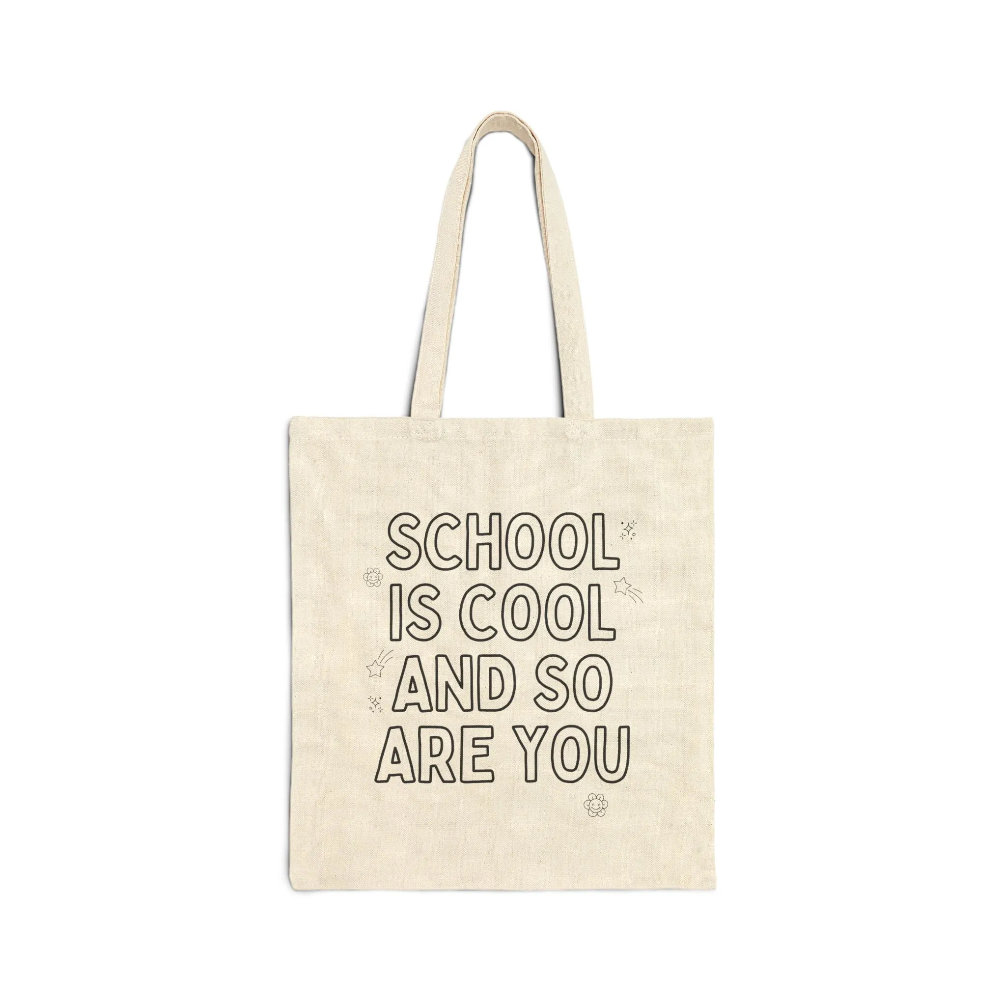 Autograph or Coloring Tote: School is Cool