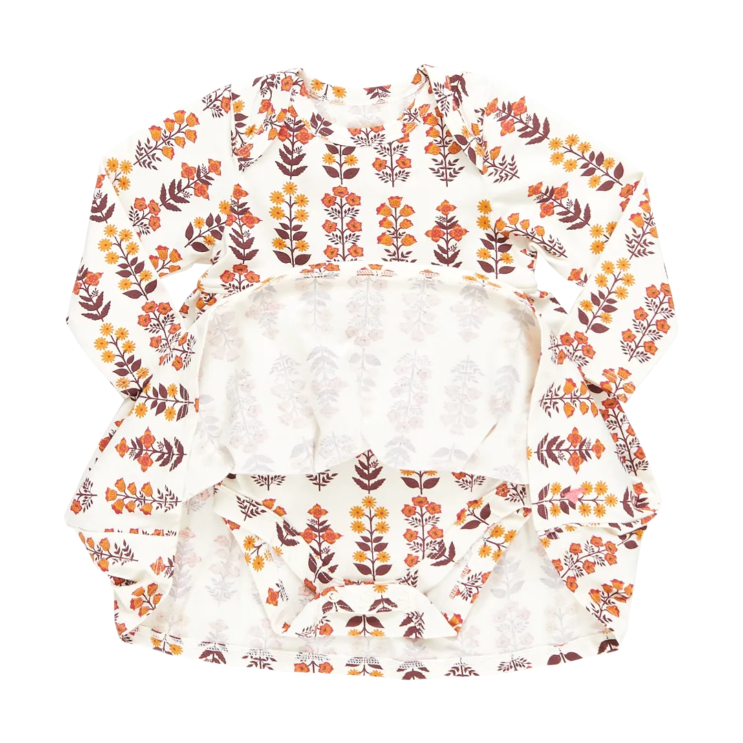Baby Girls Organic Steph Dress - Fall Field Floral