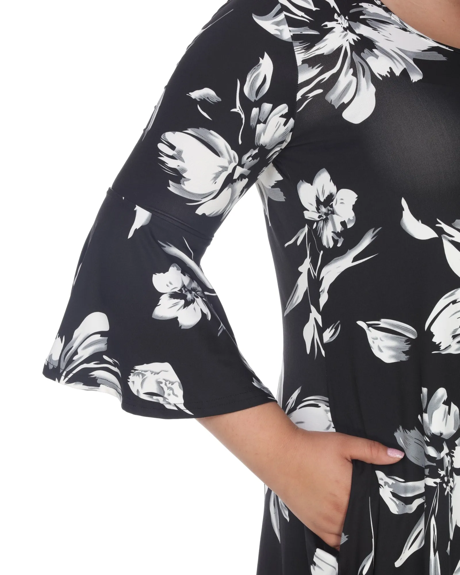 Blanche Tunic Top | Black
