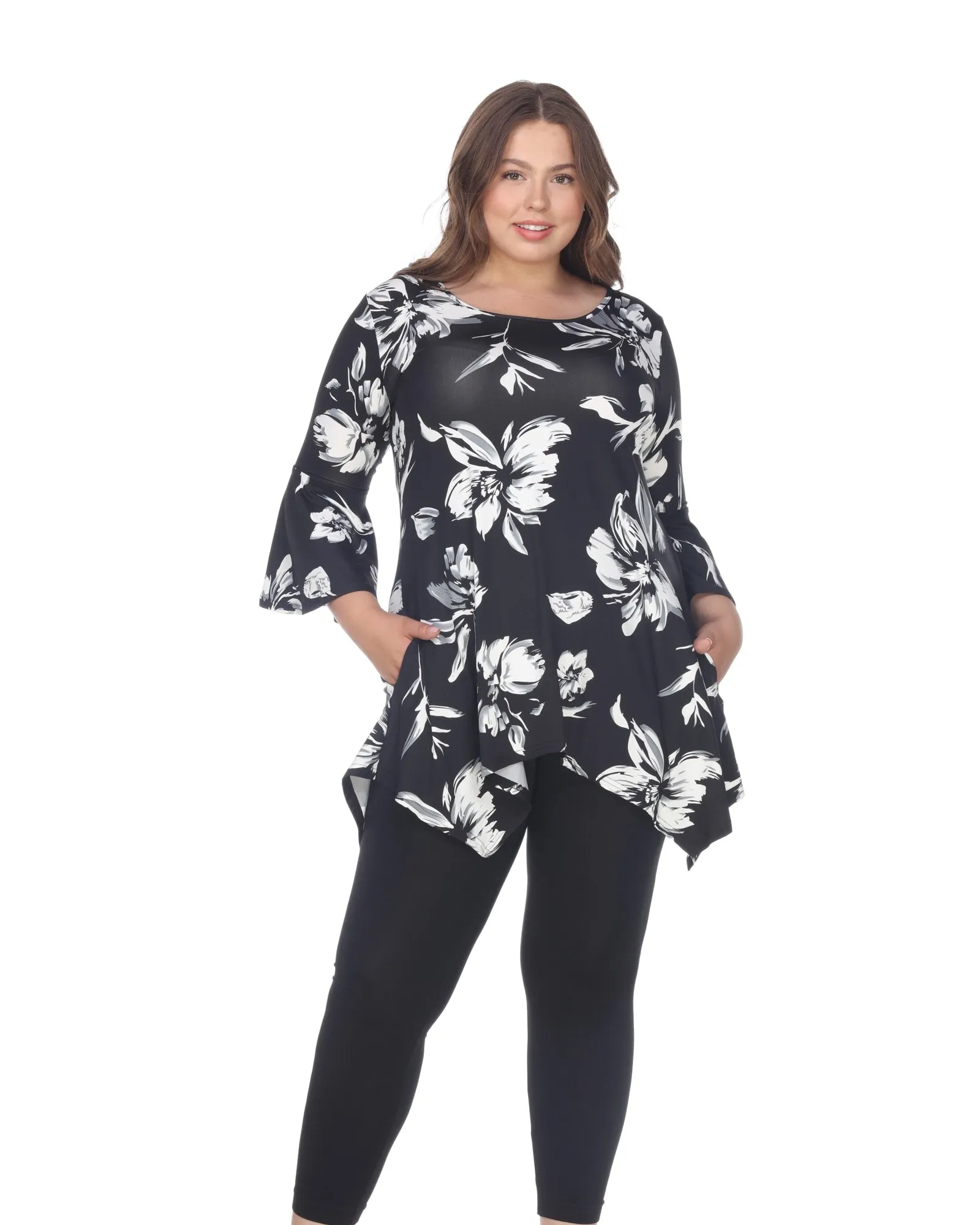 Blanche Tunic Top | Black