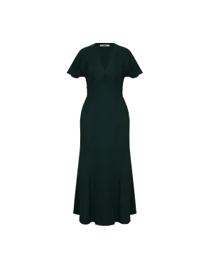 CLOVER MIDI DRESS EMERALD