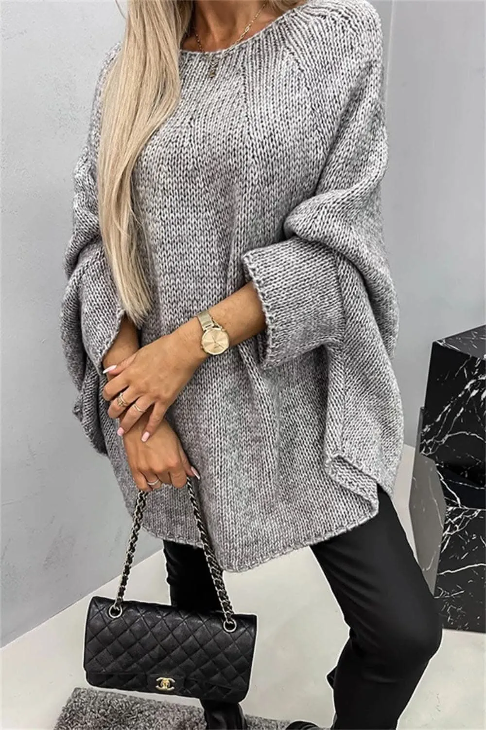Cozy Batwing Sleeve Sweater