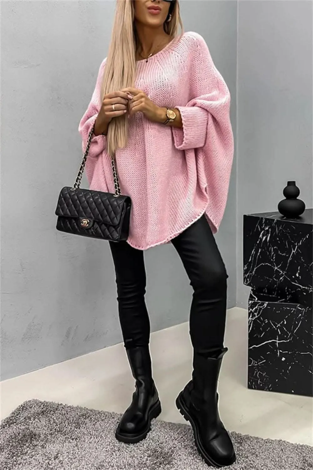 Cozy Batwing Sleeve Sweater