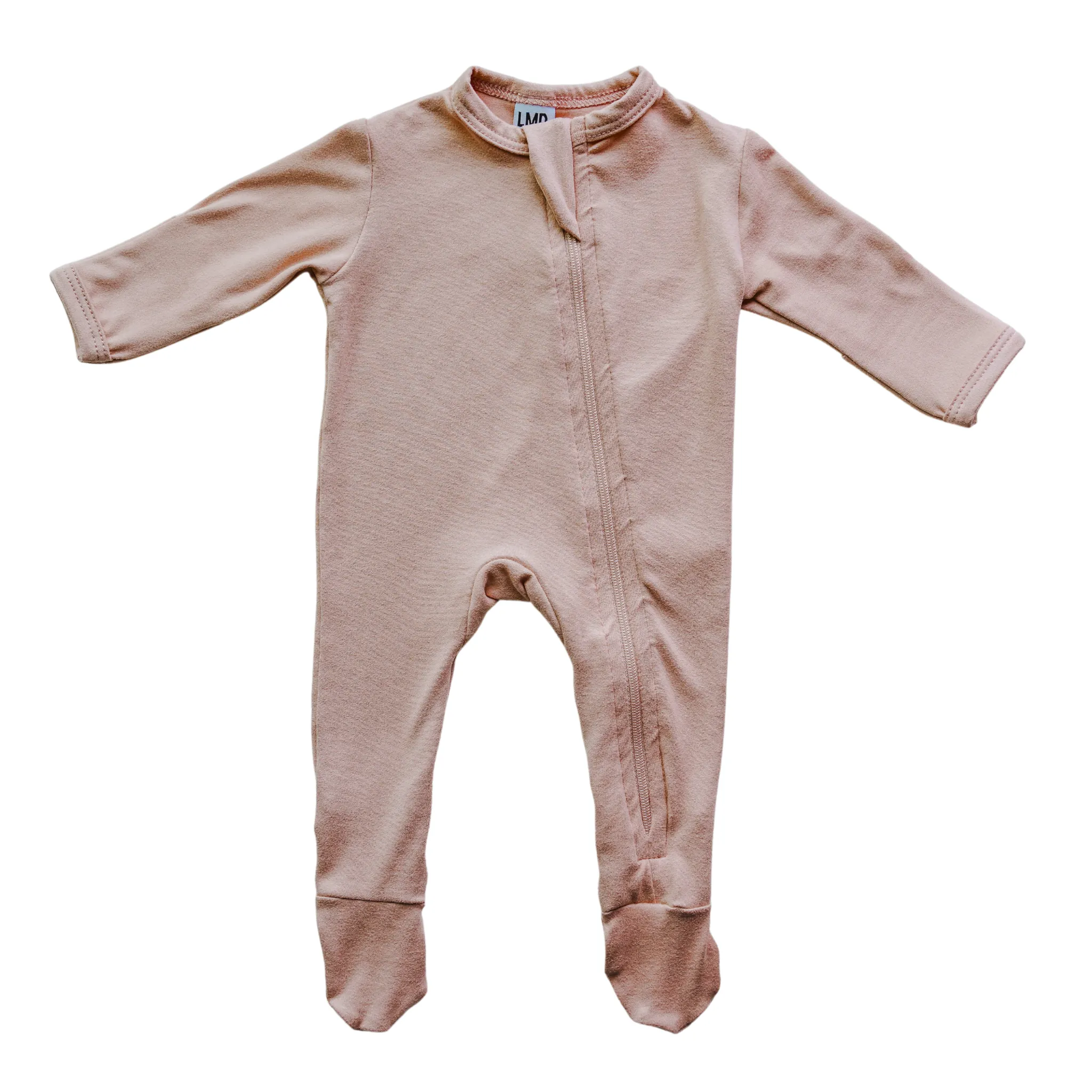 Cozy Zipper Footie Sleeper | Ballet Pink
