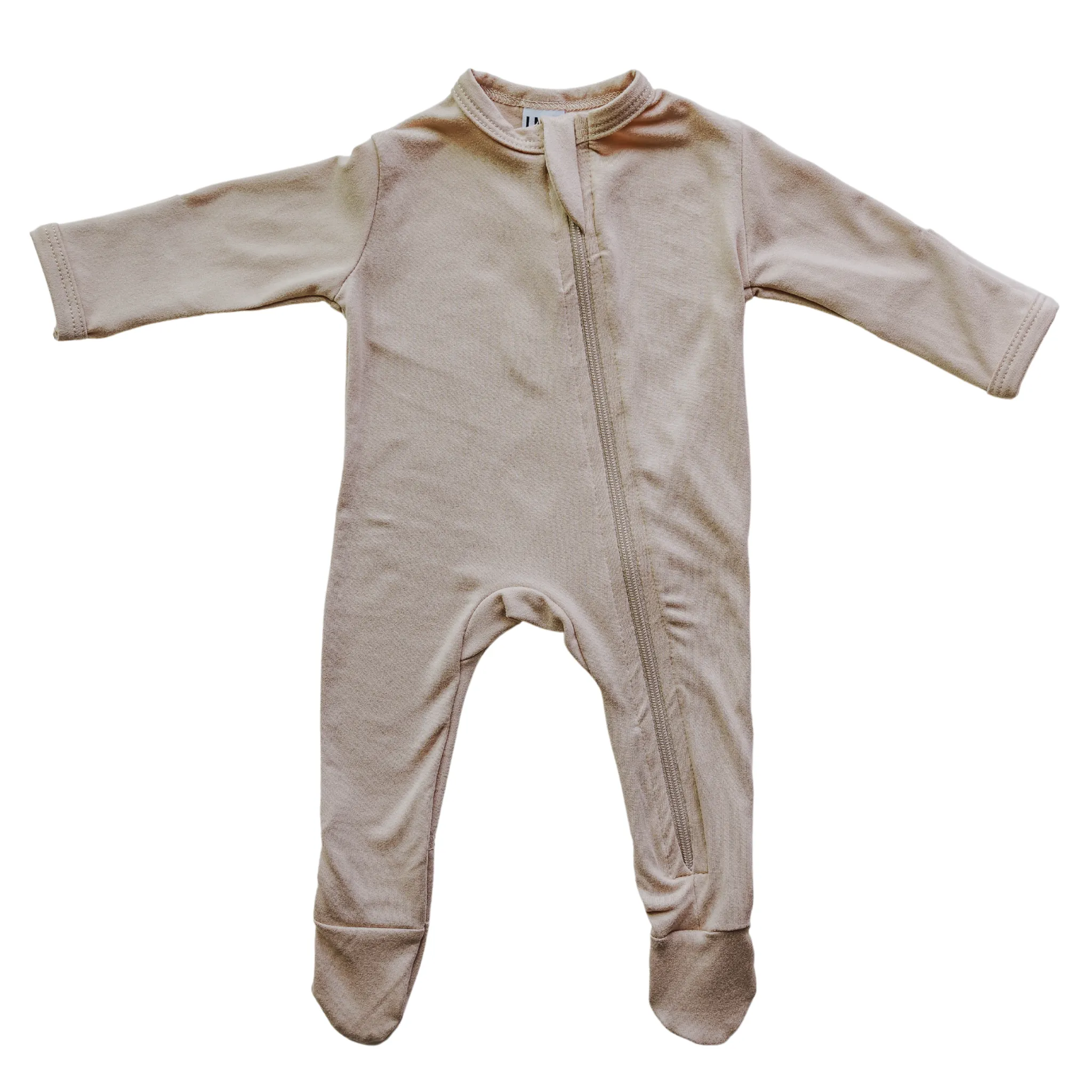 Cozy Zipper Footie Sleeper | Barely Beige