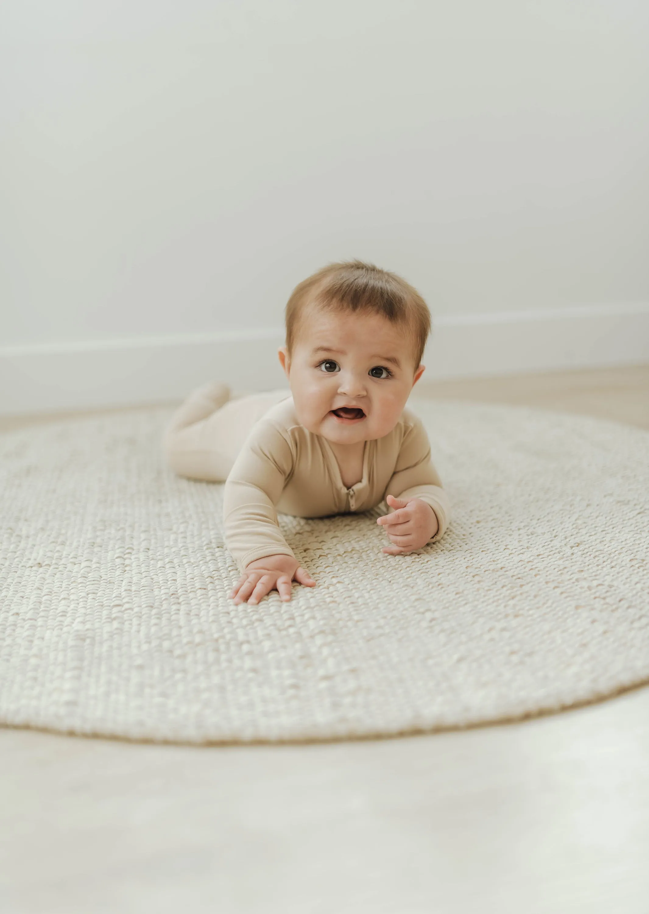 Cozy Zipper Footie Sleeper | Barely Beige
