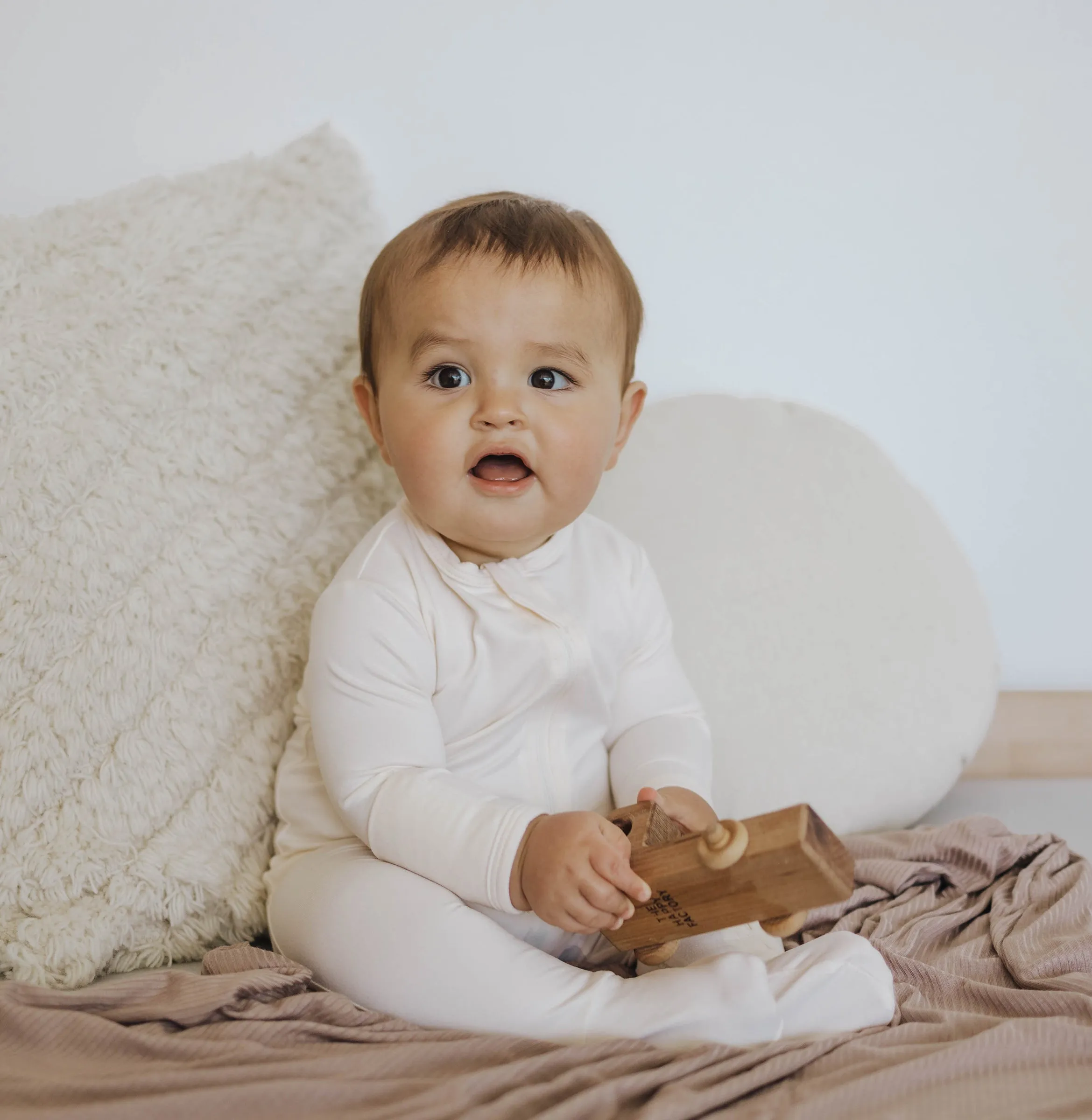 Cozy Zipper Footie Sleeper | Moonstone