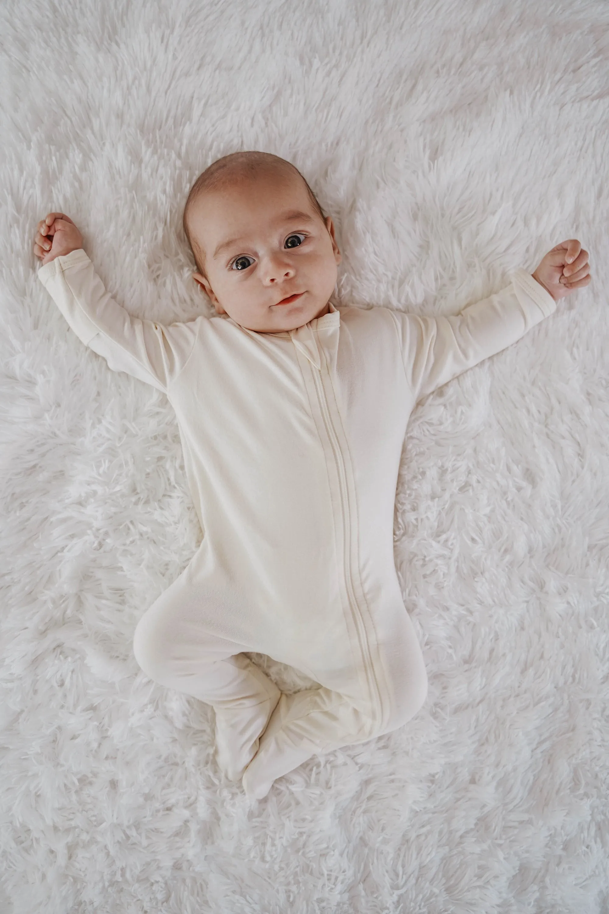 Cozy Zipper Footie Sleeper | Moonstone