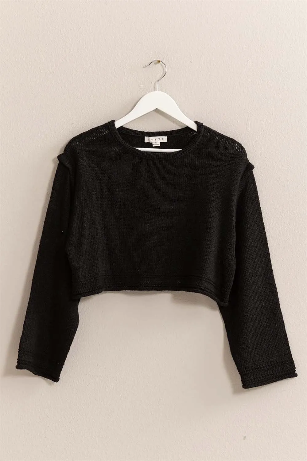 CROPPED SWEATER PULLOVER