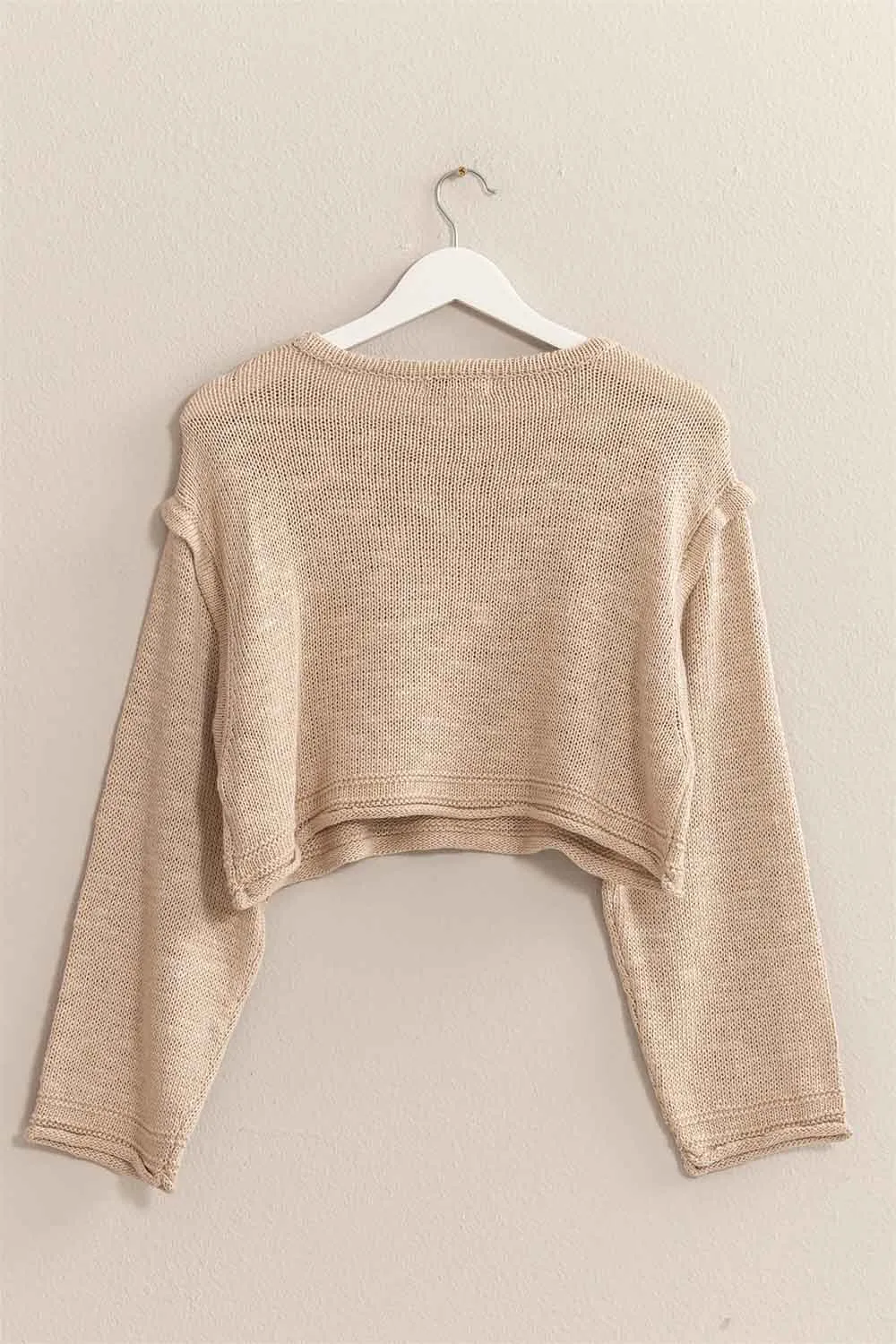 CROPPED SWEATER PULLOVER
