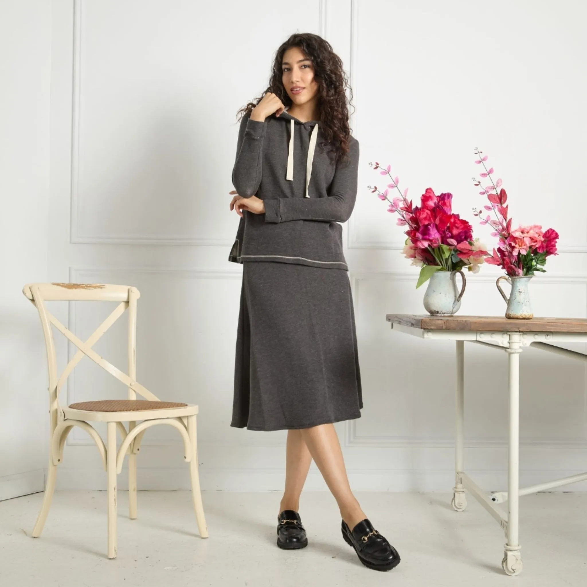 Delia Set Charcoal
