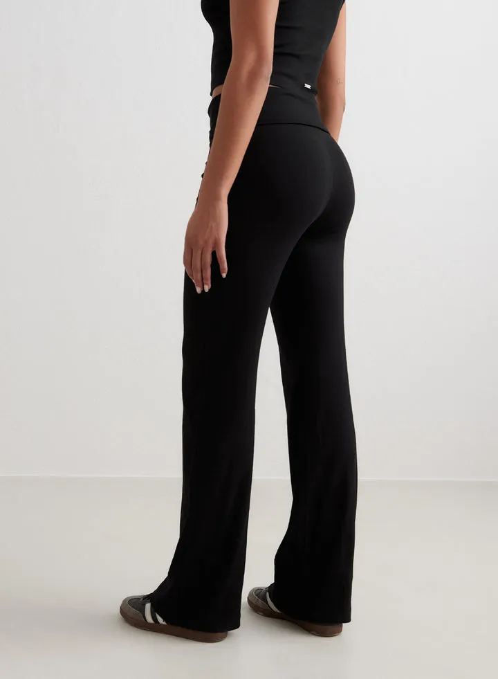 Ease Ribbed Pants | Black