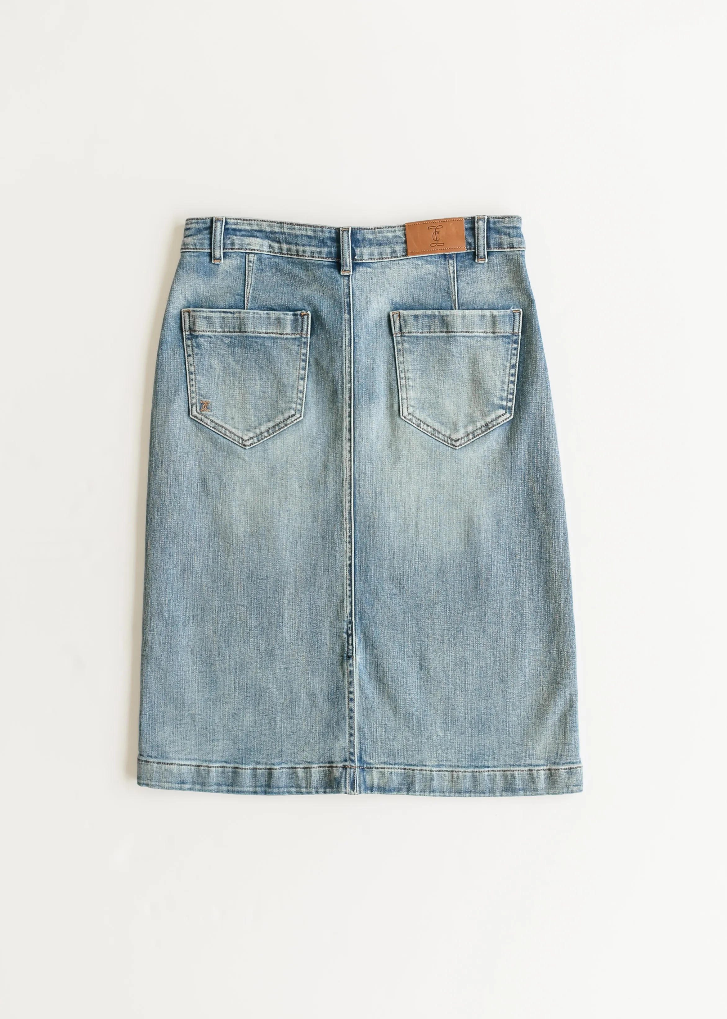 Elin Front Pocket Midi Skirt