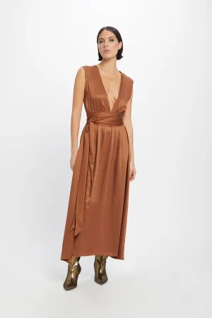 Embroidered Grace Midi Dress