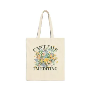 Floral Editing Day Tote Bag