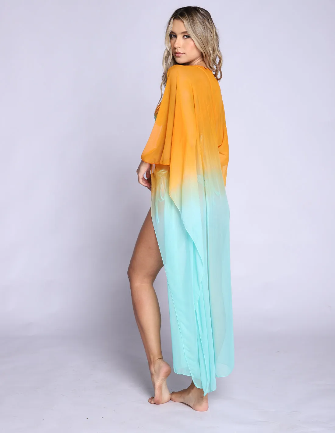 Fly Kimono Orange   Mint