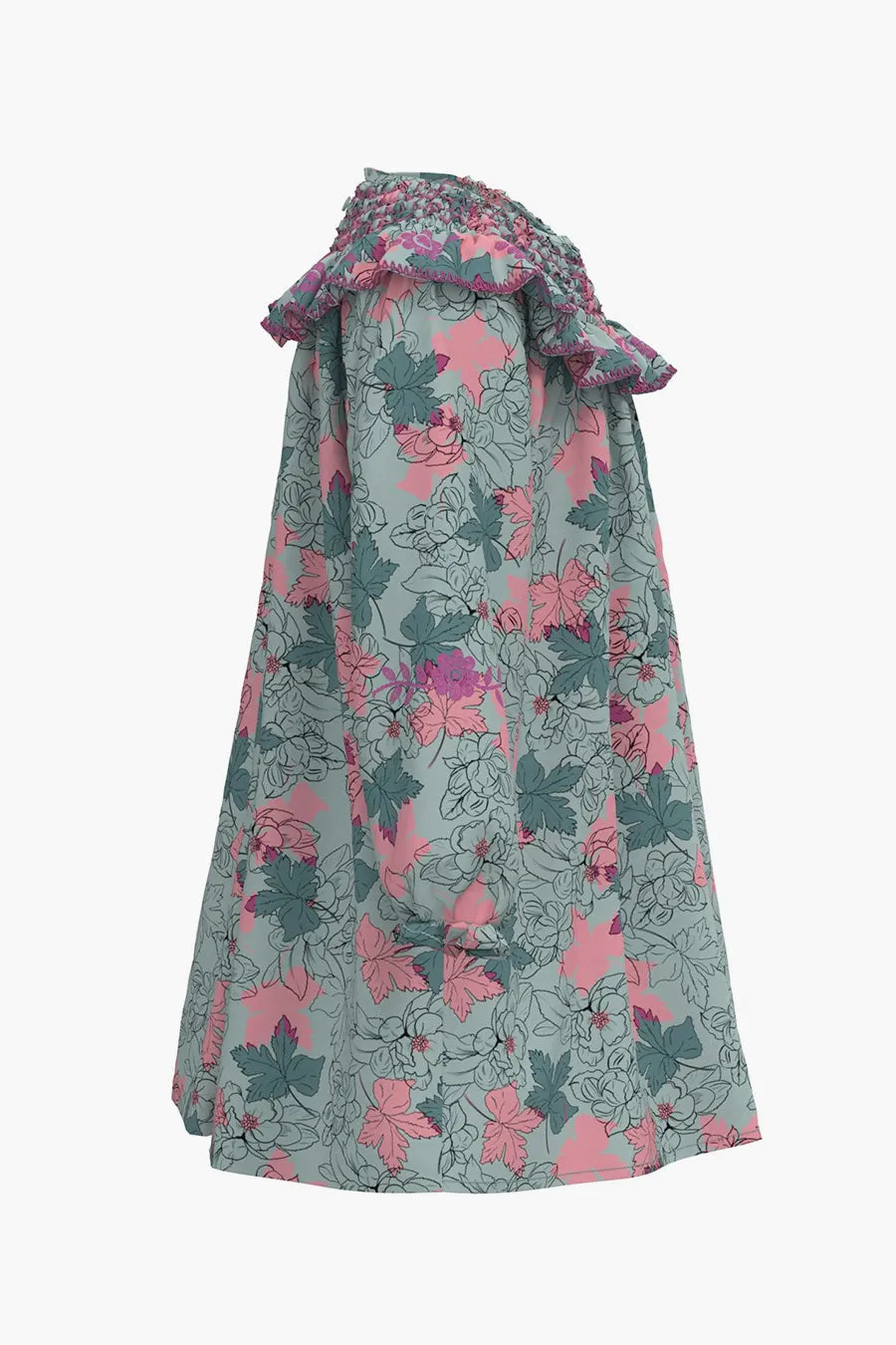 Girls Dress Peek Kids Smocked Collar