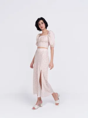 Glamorous Care Stone Ditsy Floral Top