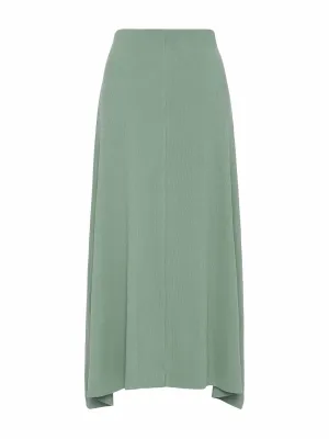 Green midi skirt