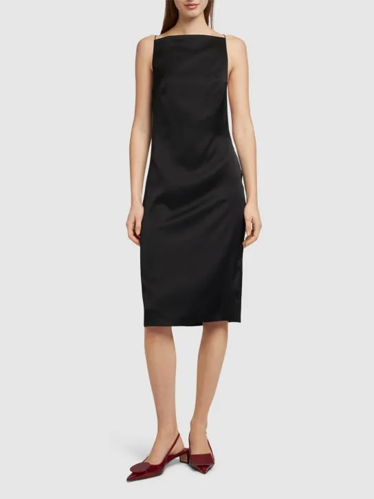 Jacquemus   La Robe Spoglio satin midi dress 