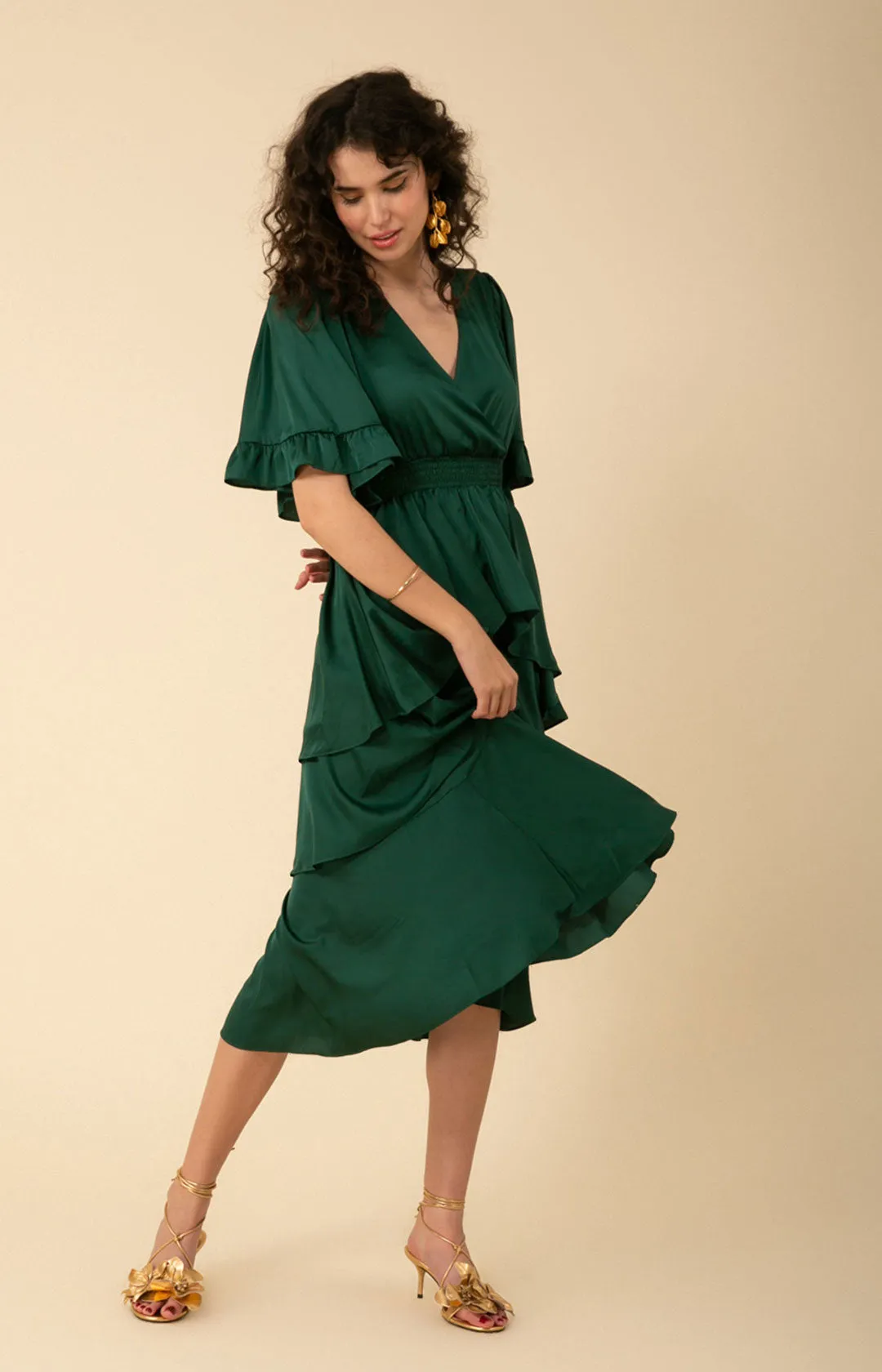 Joy Tiered Midi Dress