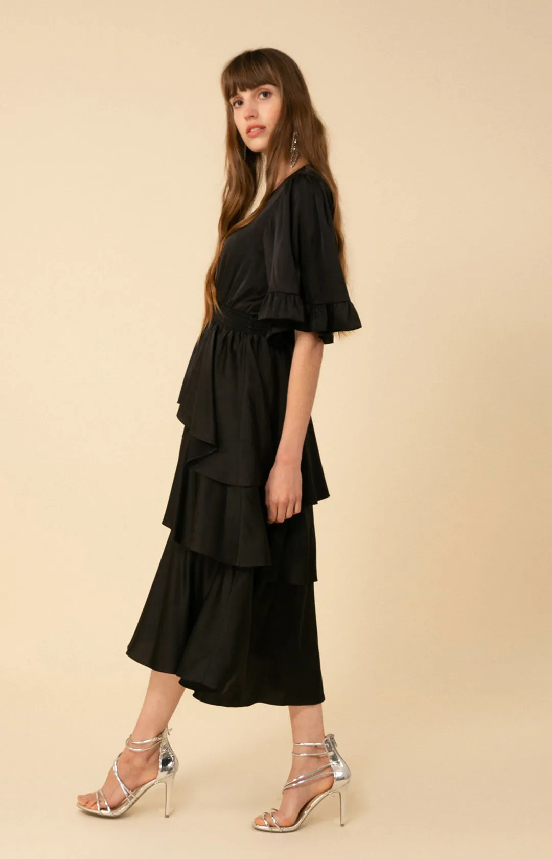 Joy Tiered Midi Dress