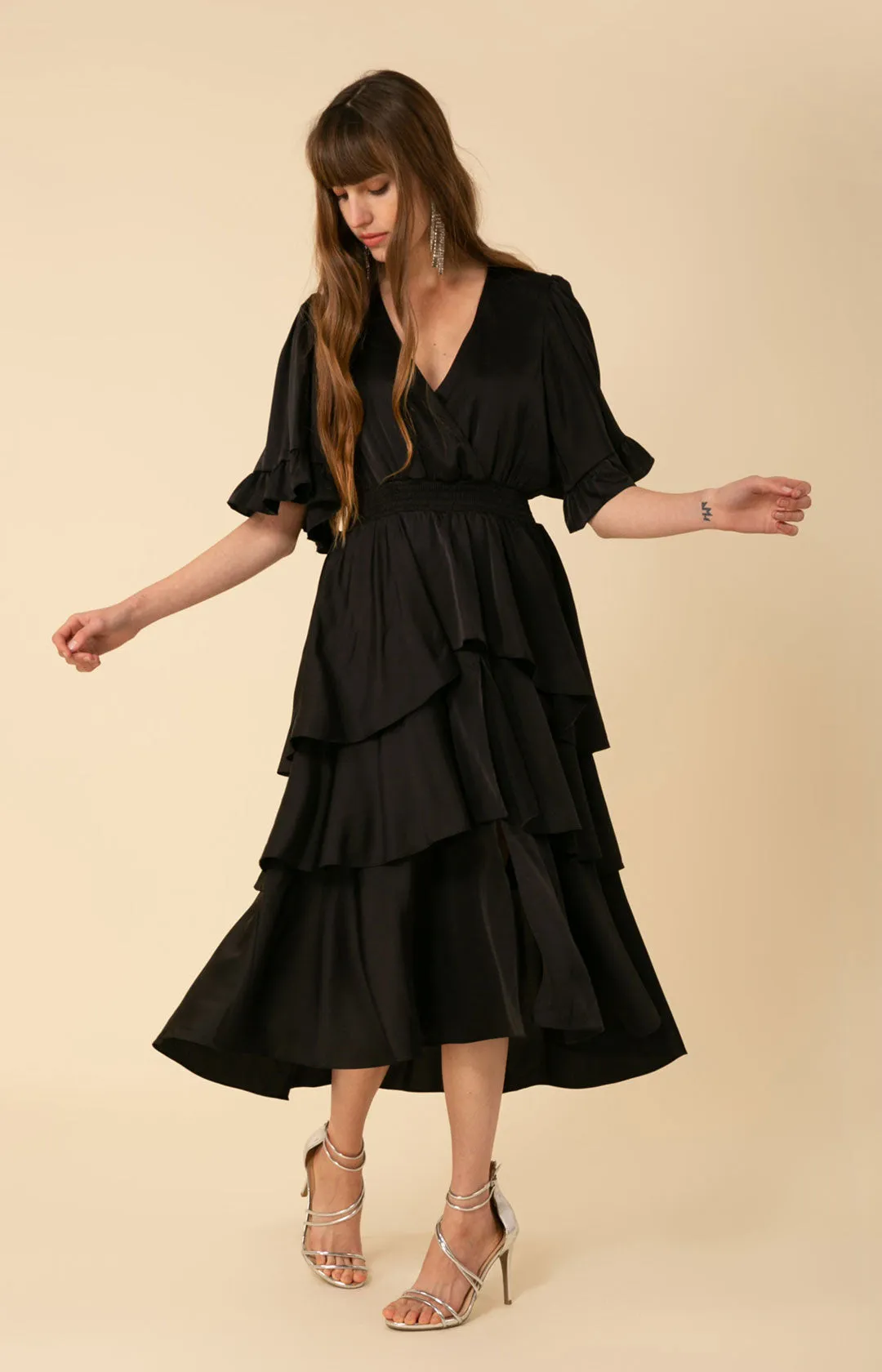 Joy Tiered Midi Dress