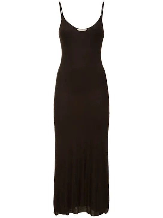 Khaite   Leesal viscose midi dress 