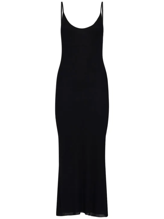 Khaite   Leesal viscose midi dress 