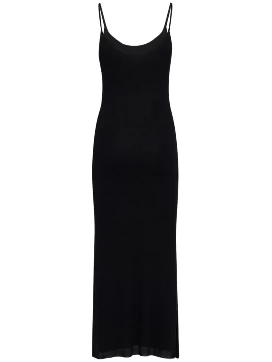 Khaite   Leesal viscose midi dress 