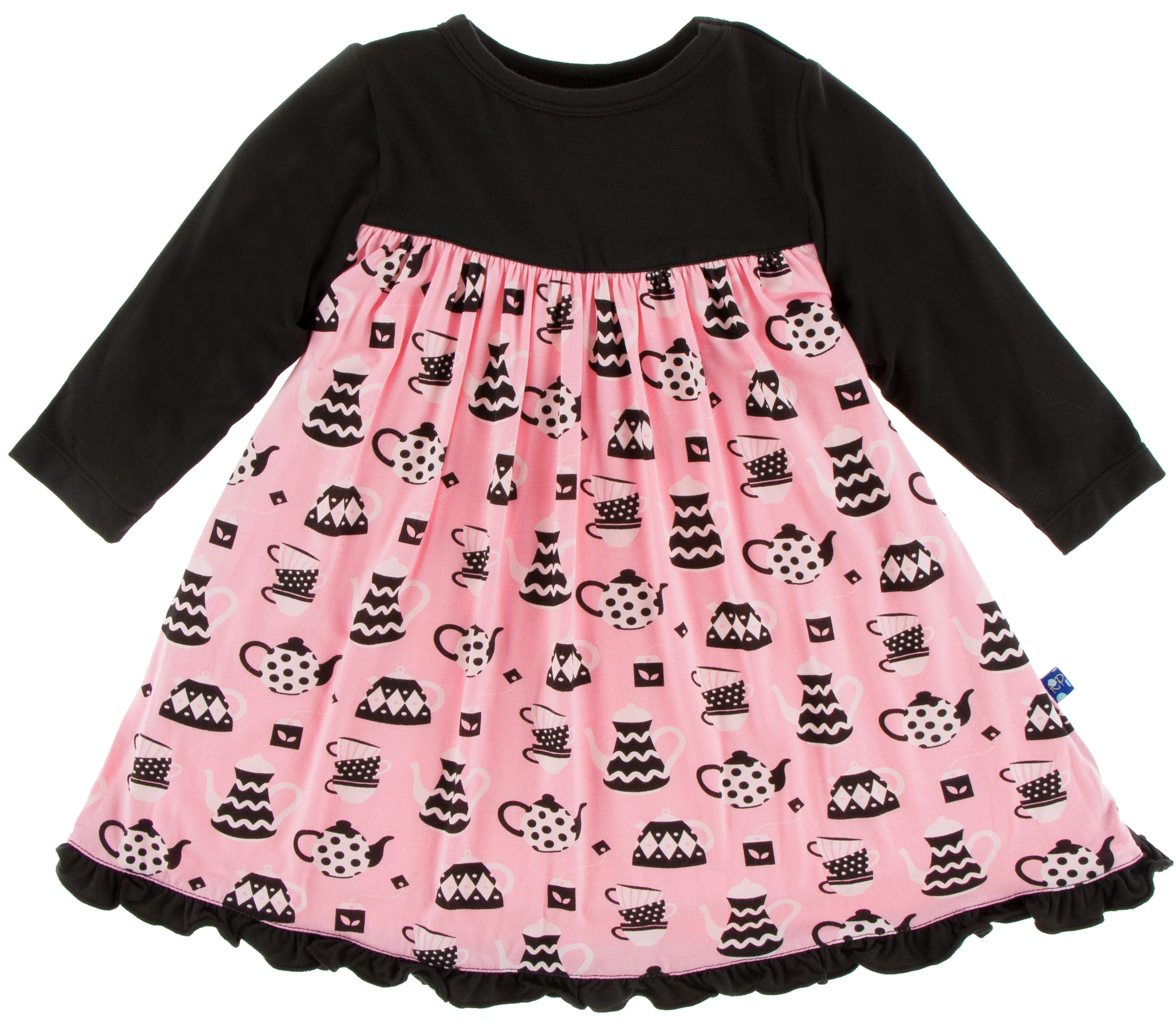 KicKee Pants Teatime Long Sleeve Swing Dress