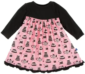 KicKee Pants Teatime Long Sleeve Swing Dress