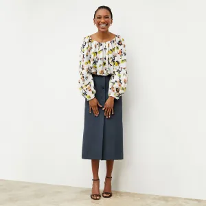 Lane Skirt - Eco Better Than Denim :: Dusty Indigo