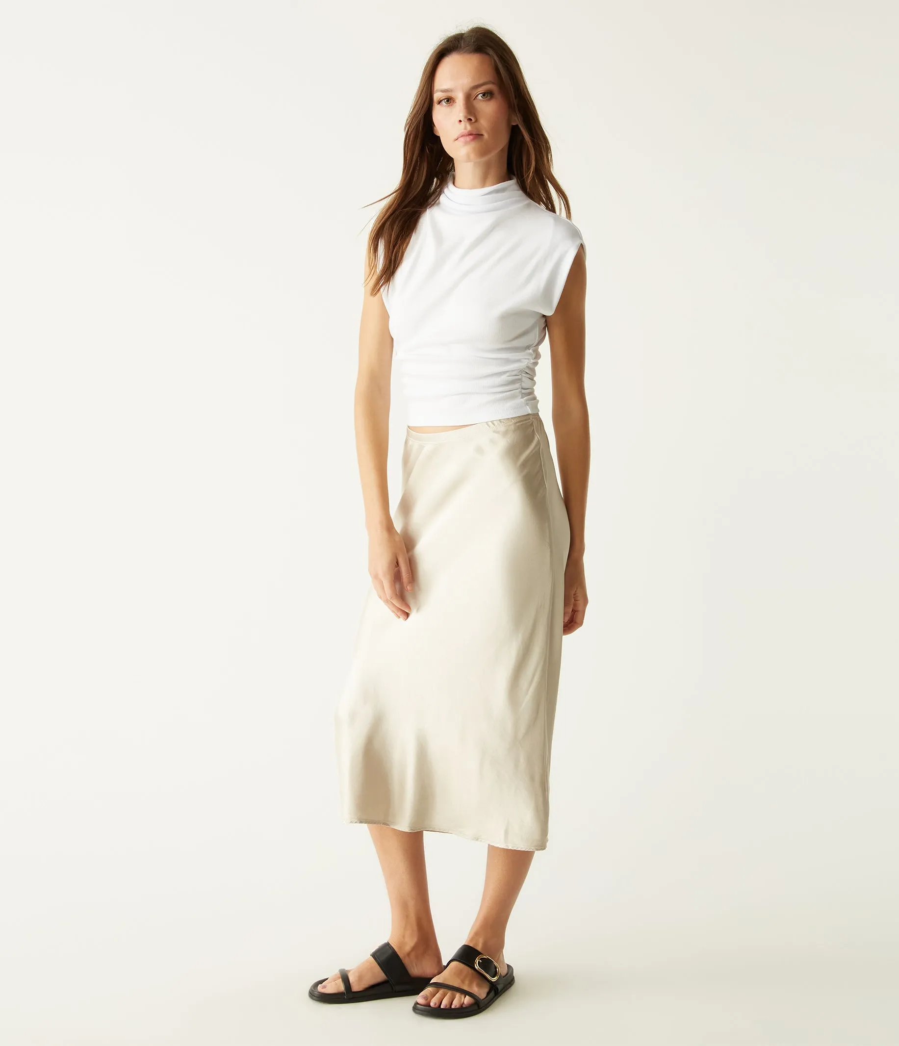 Leila Bias Midi Skirt