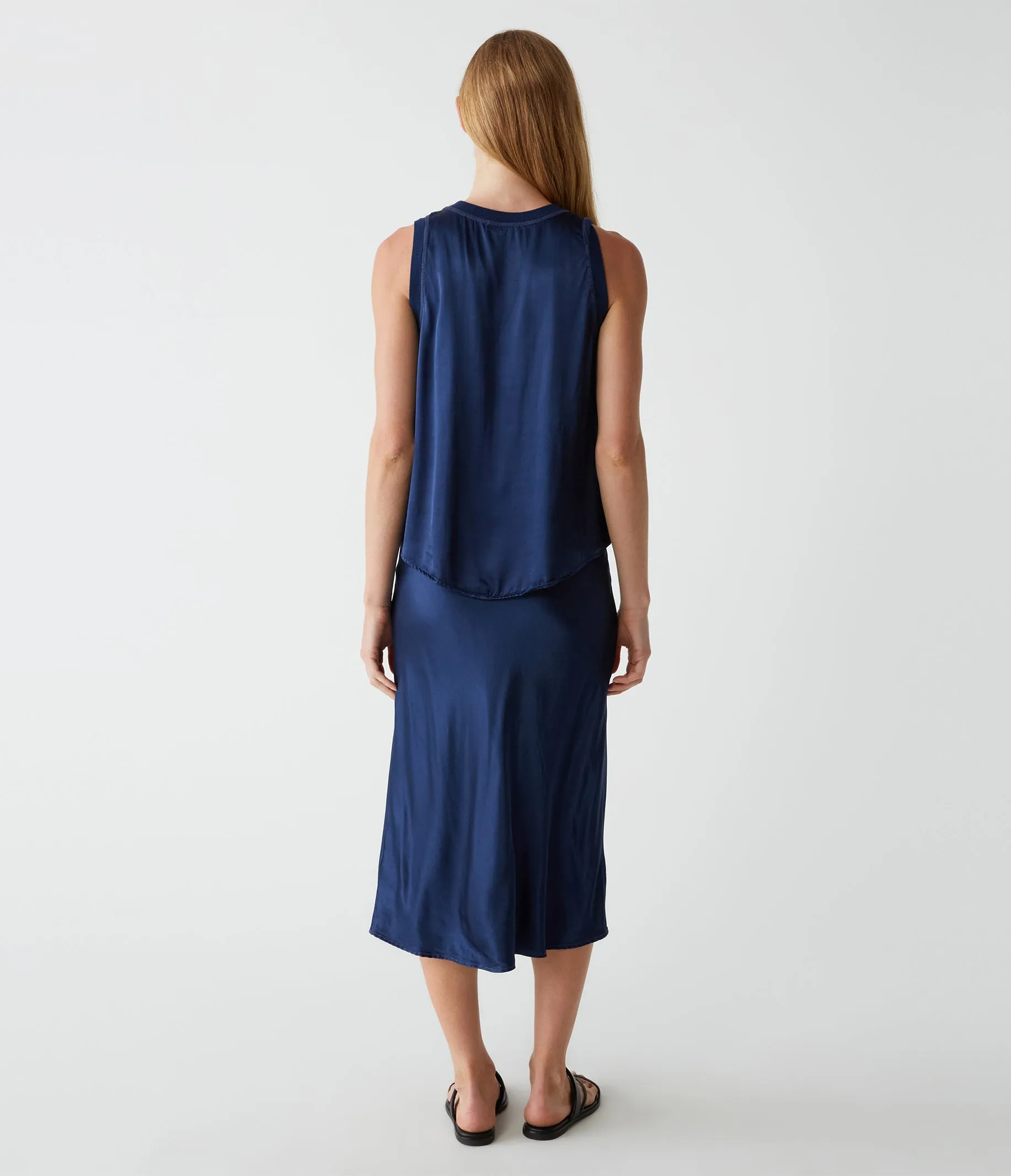 Leila Bias Midi Skirt